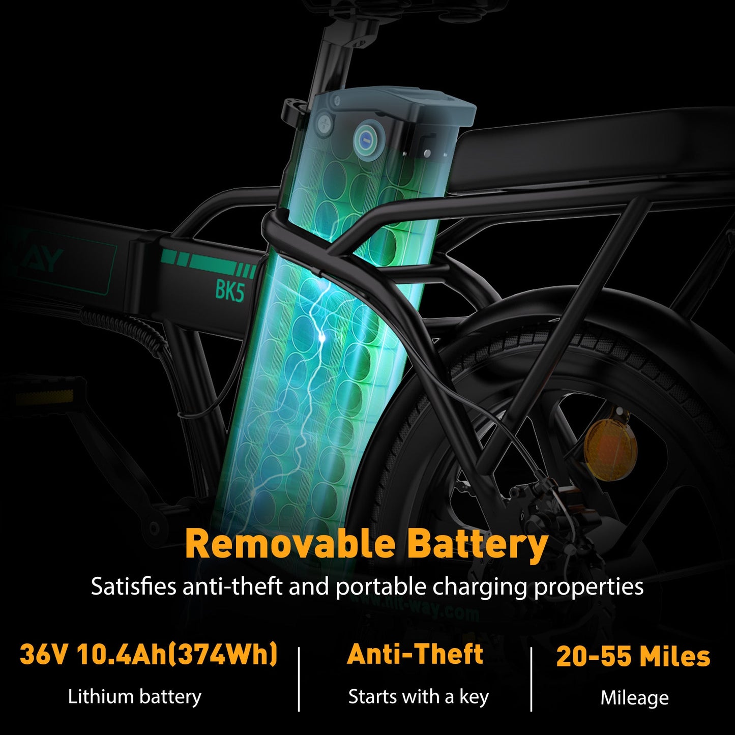 HITWAY - BK5S Folding Electric Bike