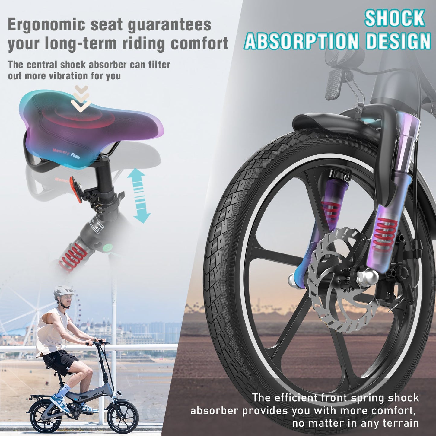 HITWAY - BK2 Folding Electric Bike