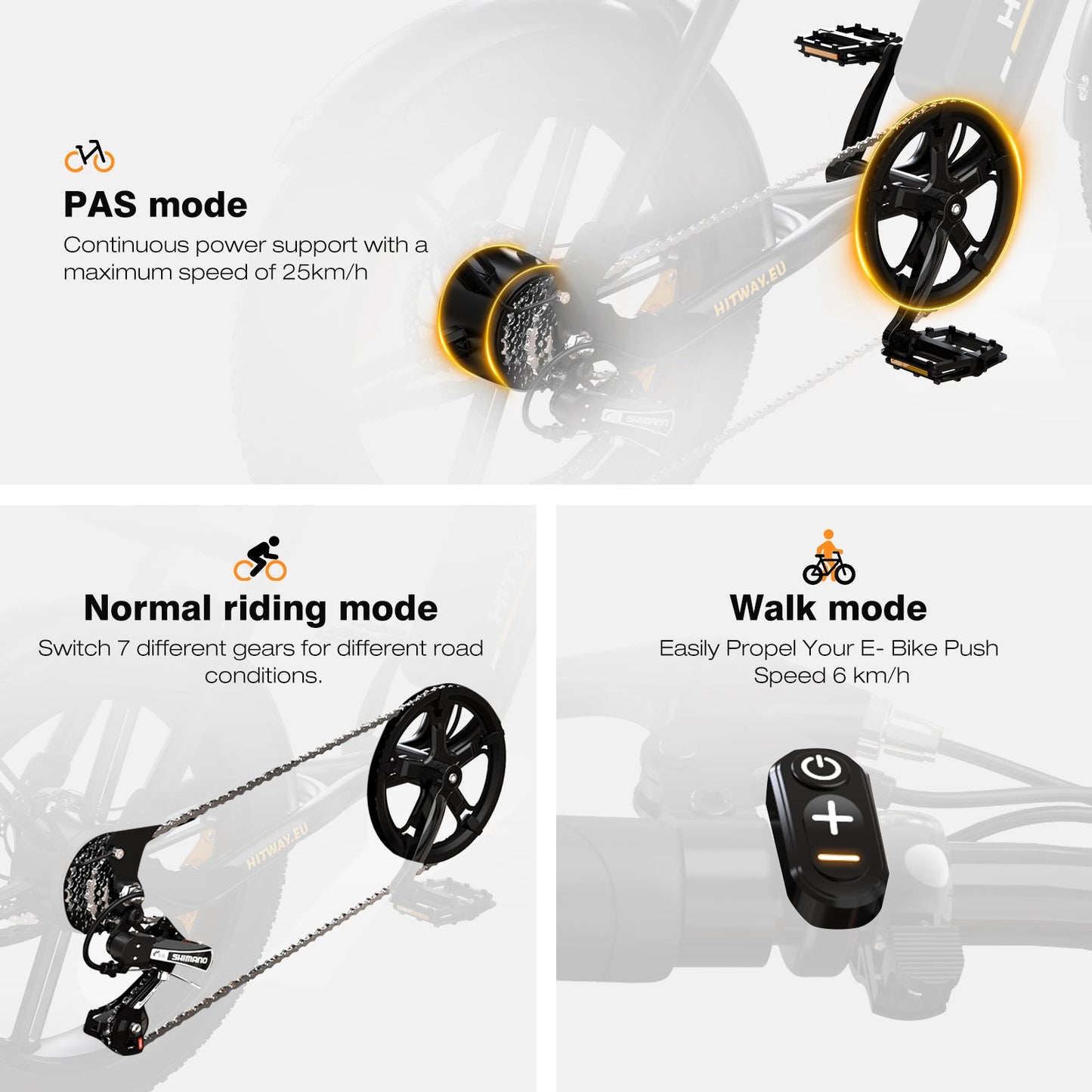 HITWAY - BK17 Dual Battery Electric Bike