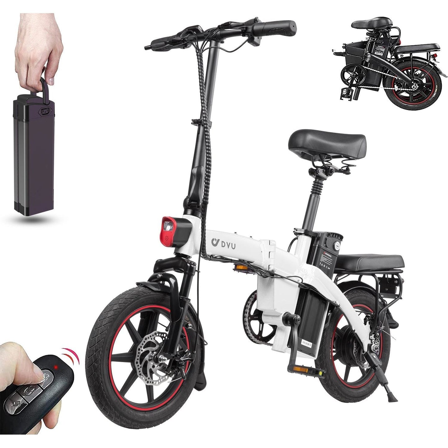 DYU A5 14 Inch Full Foldable Electric Bike