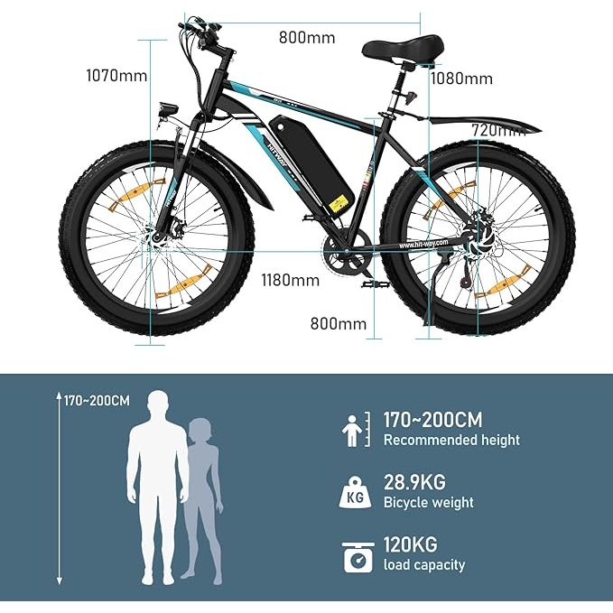 HITWAY - BK15 4.0 Fat Tire Electric Bike