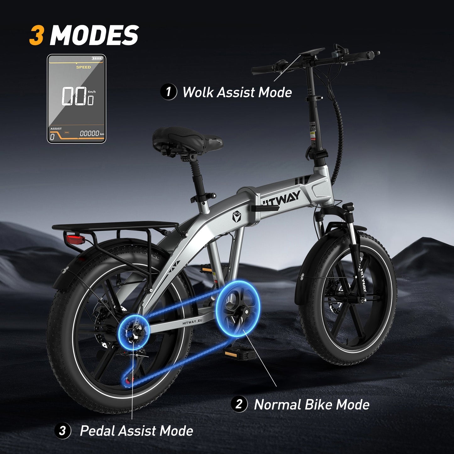 HITWAY - BK36 Folding Electric Bike
