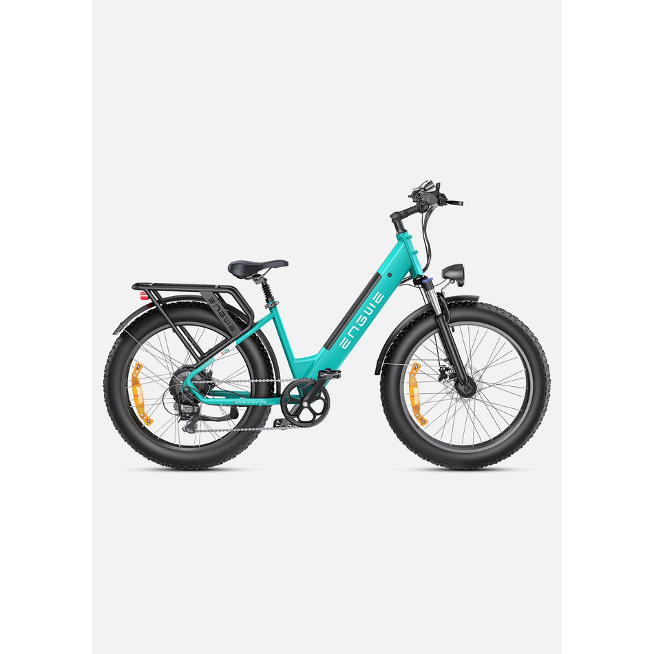 ENGWE E26 ST step-through fat tyre electric bike in Gem Green