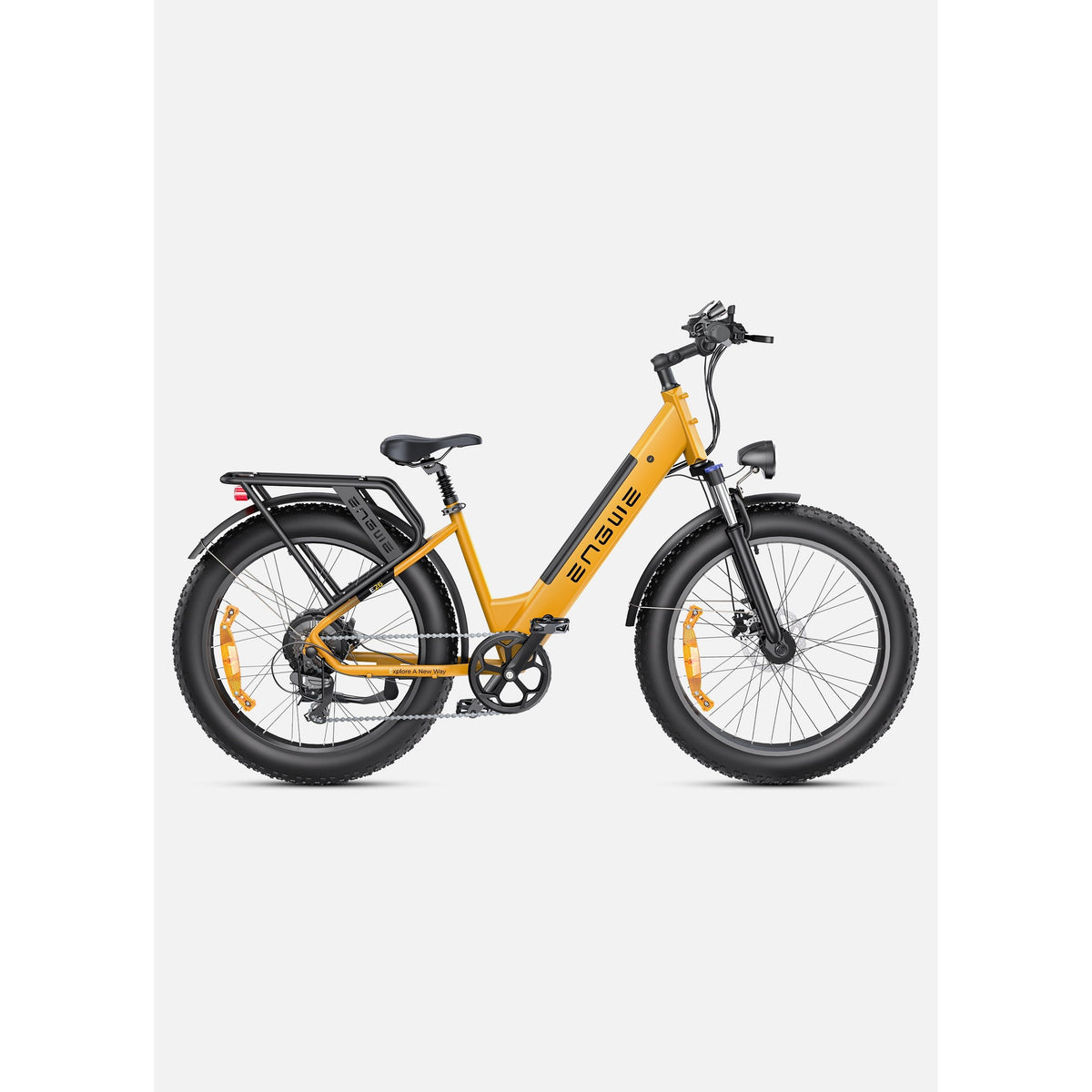 ENGWE E26 ST step-through fat tyre electric bike in Yellow