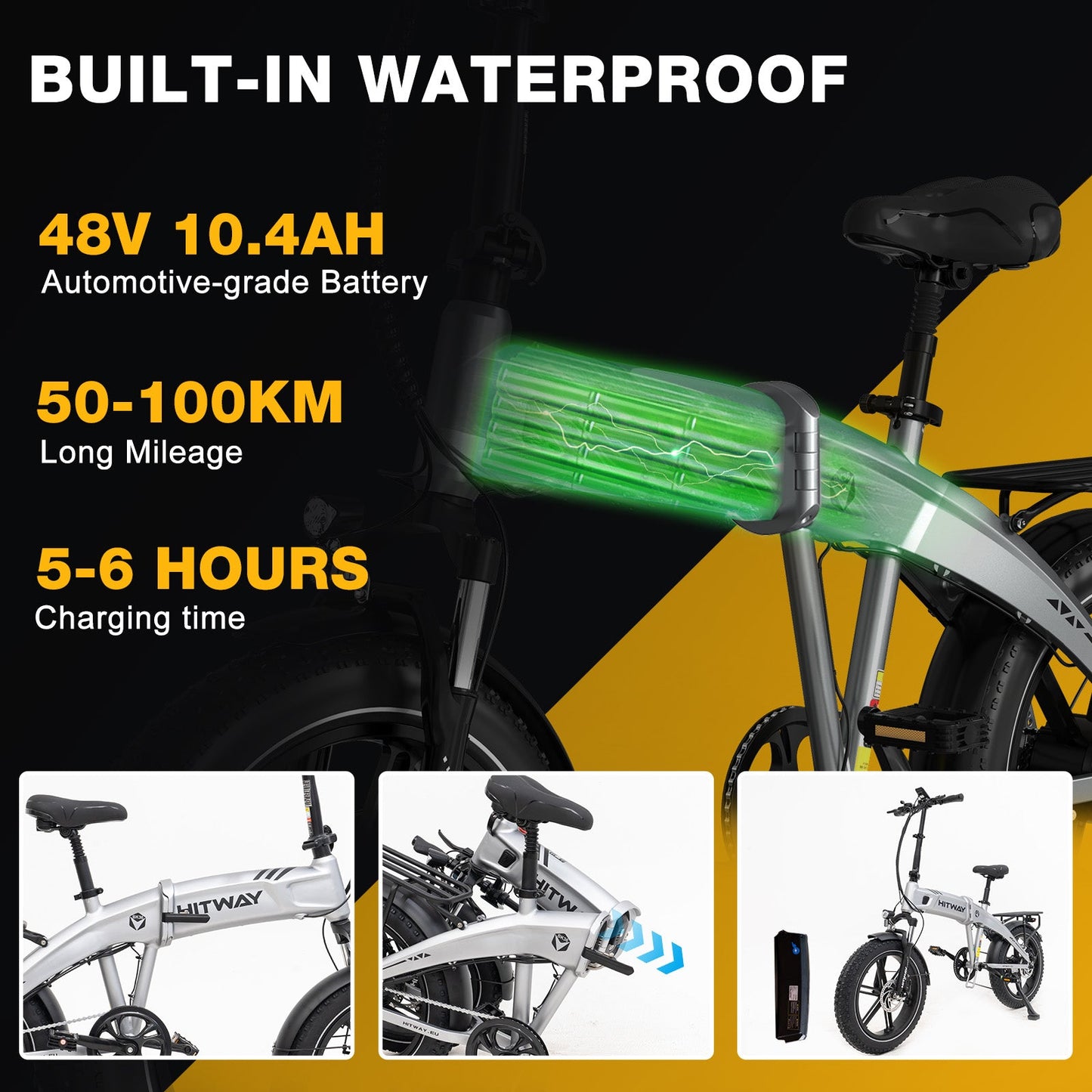 HITWAY - BK36 Folding Electric Bike