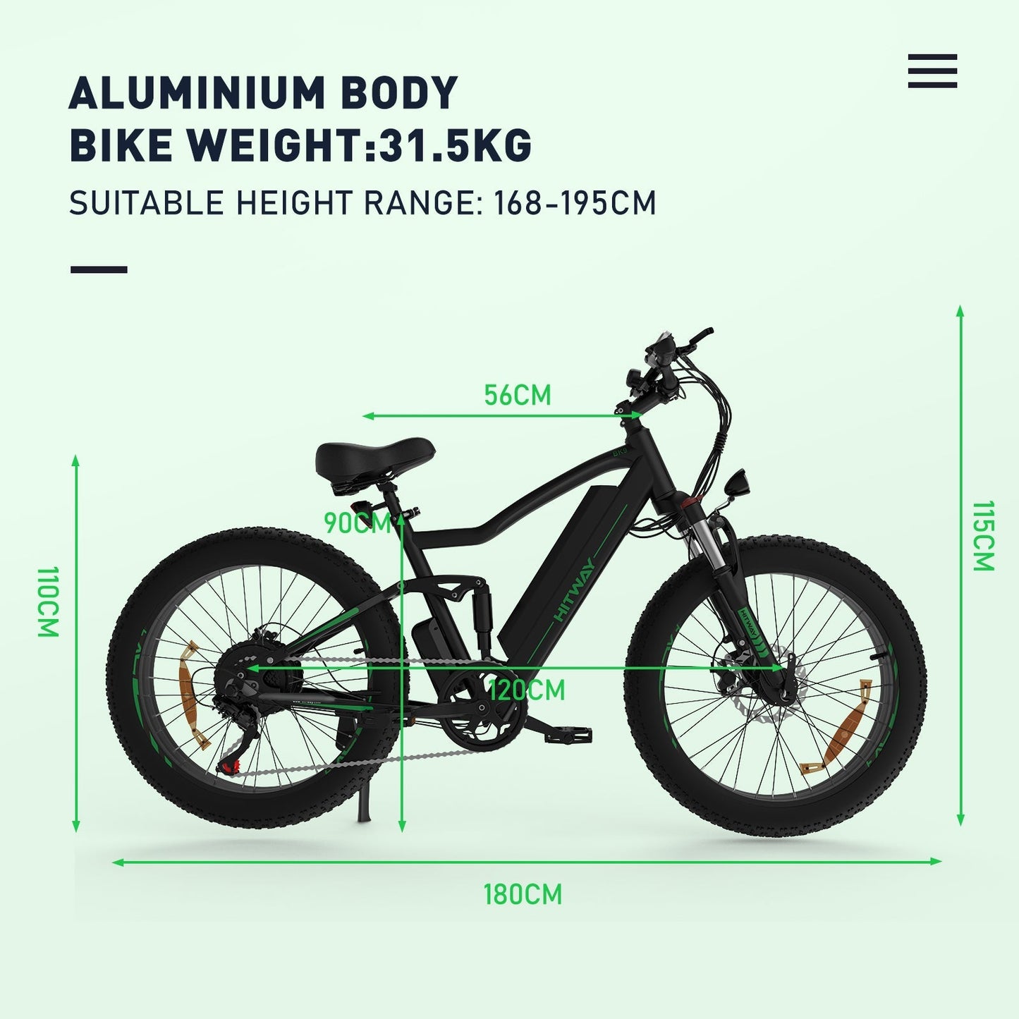 HITWAY - BK9S Electric Bike - New for 2025