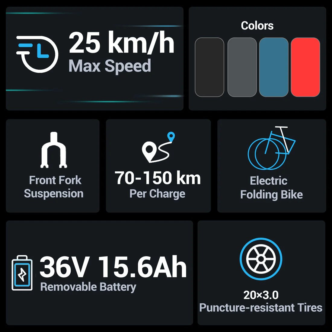 HITWAY - BK6S L1 Folding Electric Bike