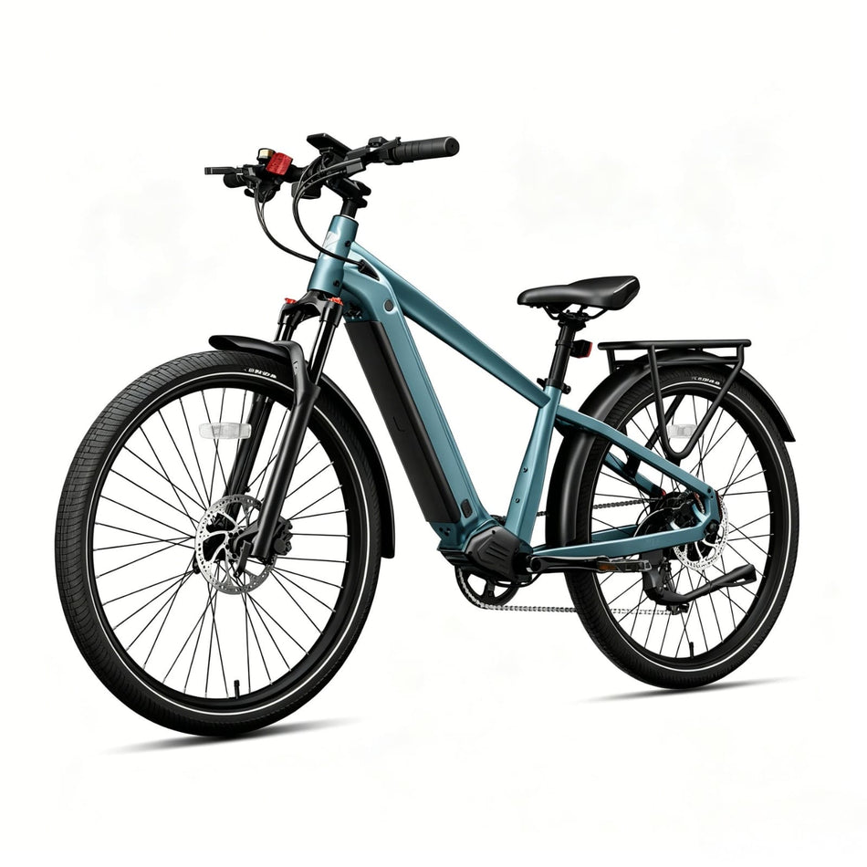 Cycrown DREMAX high-step commuter electric bike in blue