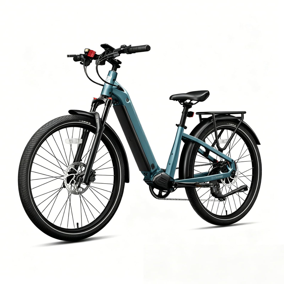 Cycrown DREMAX ST step-through electric bike in blue