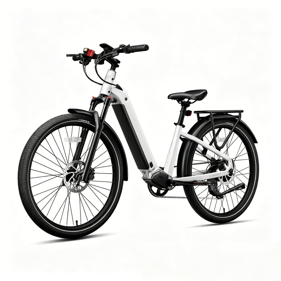 Cycrown DREMAX ST step-through electric bike in white