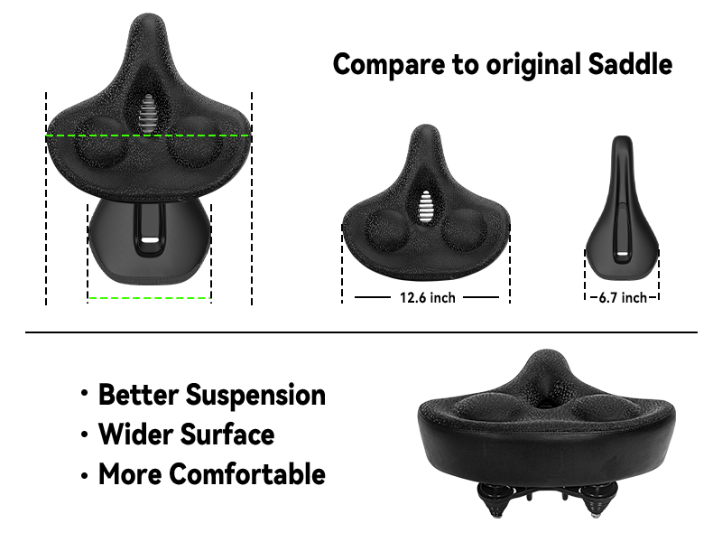 FREESKY Oversized Comfortable Saddle – product image 3