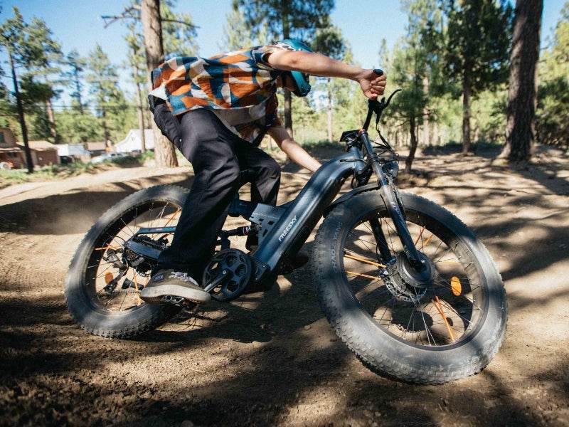 FREESKY Warrior Ultra M-530 60V electric mountain bike, riding image