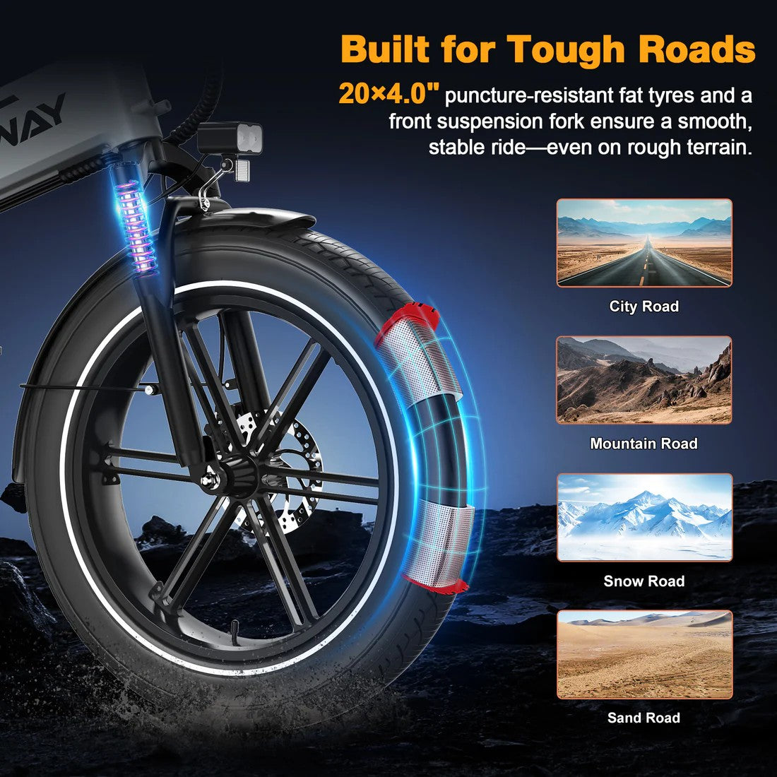 HITWAY - BK10S Folding Electric Bike